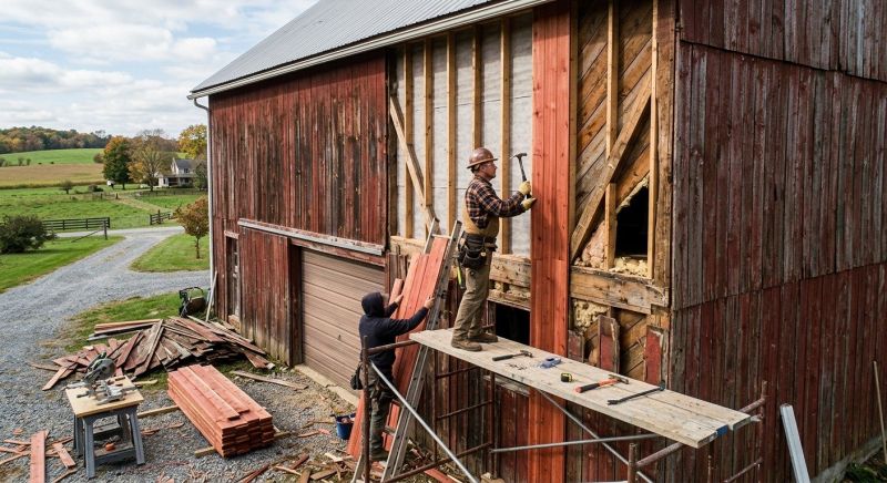 Barn Siding Replacement in Franklin, TN
