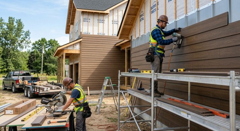 Faux Wood Siding Installation in Bon Aqua, TN