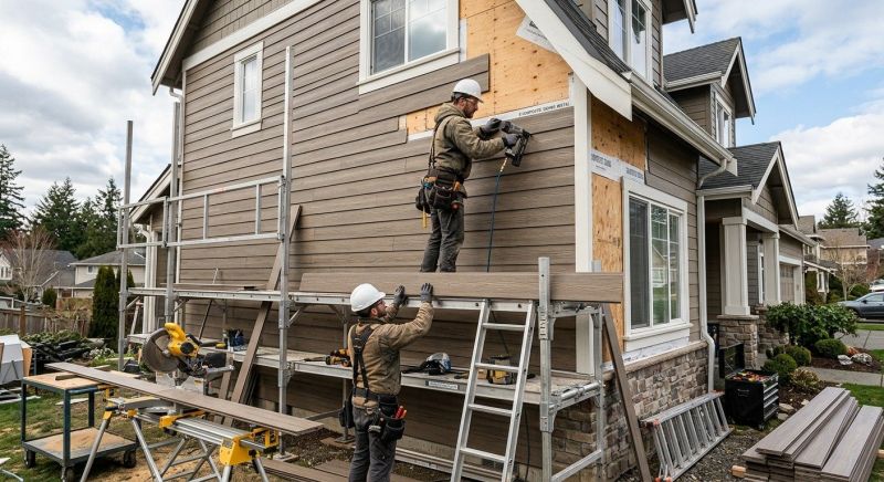 Faux Wood Siding Installation in Chapel Hill, TN