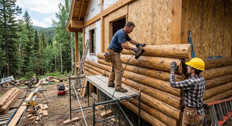 Log Home Siding Installation in Maury County, TN