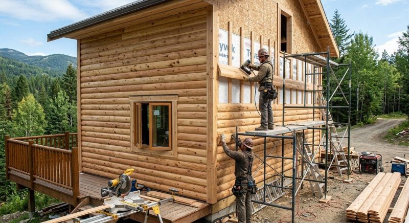 Log Siding Installation in Franklin, TN