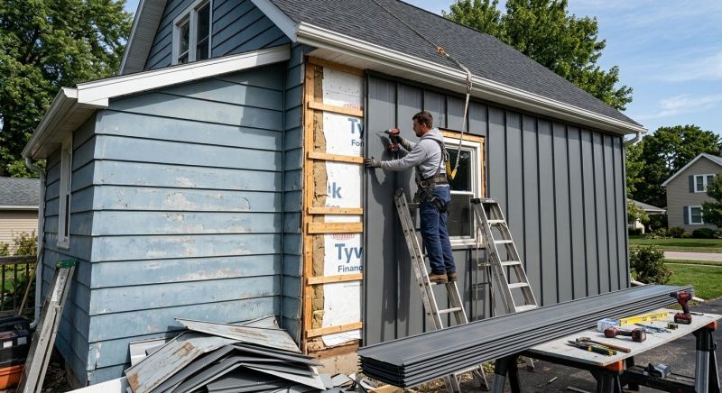 Sheet Metal Siding Replacement in Maury County, TN