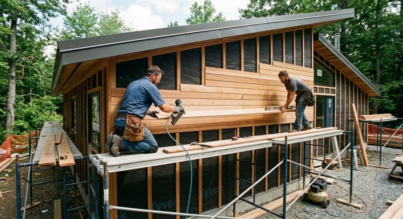 Wood Cladding Installation in Chapel Hill, TN